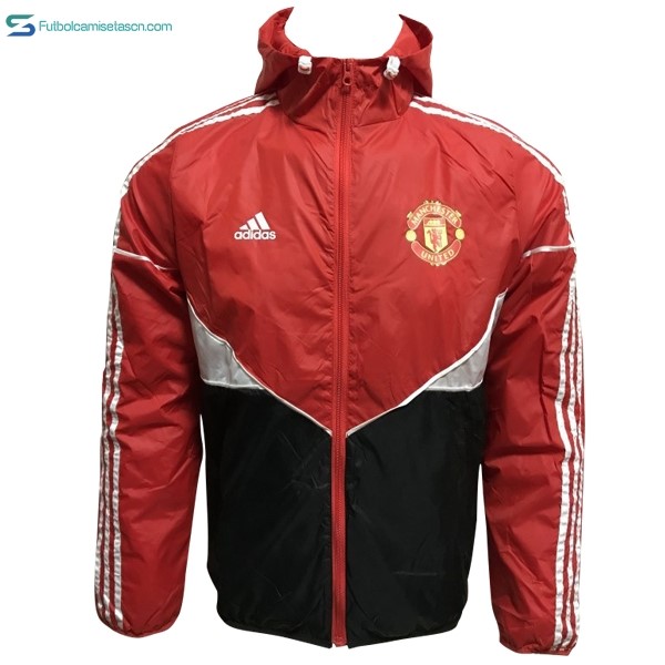 Sudaderas Con Capucha Manchester United 2017/18 Rojo Negro Blanco